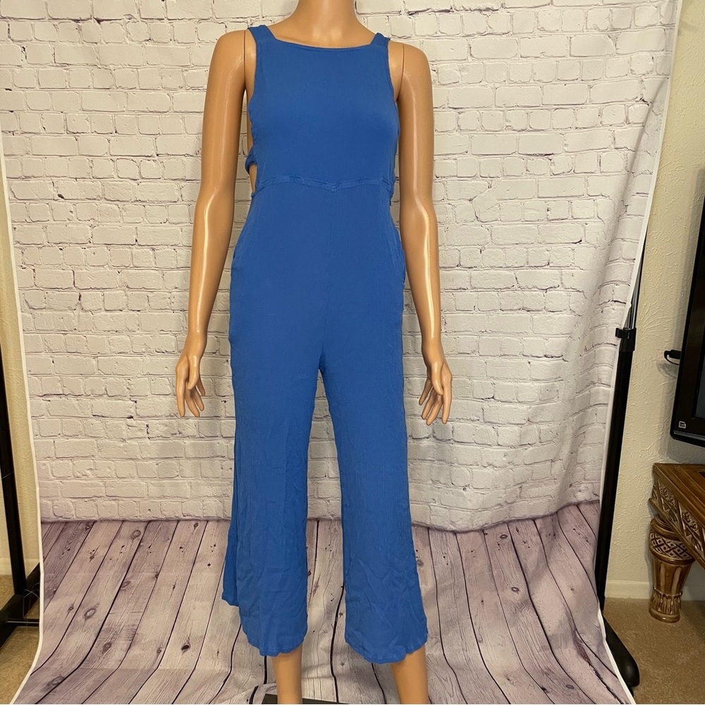 Summer Breezy Blue Romper NWOT jaase size medium